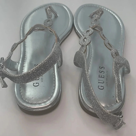 Guess Rhinestone Thong Sandals Size 10 New - Picture 4 of 8
